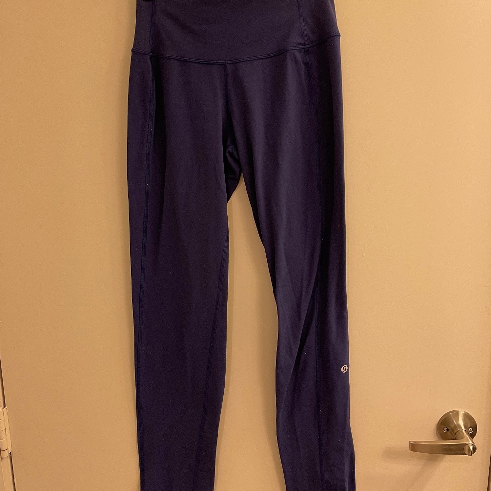 lululemon Navy Blue High-Waisted Leggings